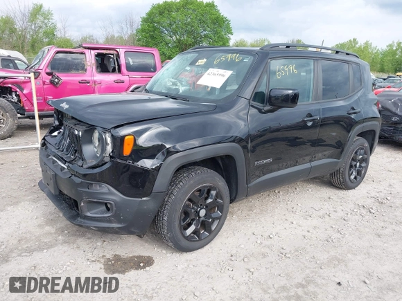 2018 Jeep Renegade Altitude with VIN ZACCJBBB8JPJ33232, listed as a IAAI auction lot 42365996 with 45,423 mi miles and . Bid and sale history available at DreamBid. Image 17.