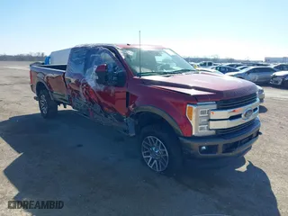 2017 Ford Super Duty F-250 SRW Lariat with VIN 1FT7W2BTXHEE69983, listed as a IAAI auction lot 41650957 with 177,645 mi miles. Bid and sale history available at carsss.com. Image 1.