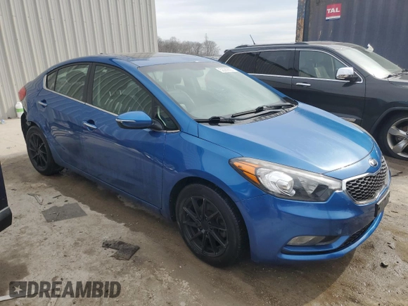 2014 Kia Forte EX with VIN KNAFZ4A89E5202094, listed as a Copart auction lot 52289655 with 57,566 mi miles and Clean Title. Bid and sale history available at carsss.com. Image 4.