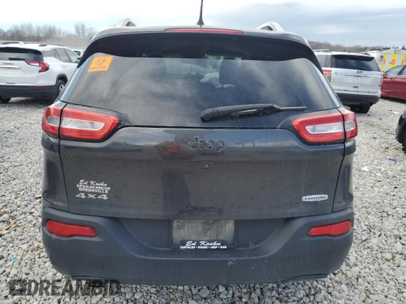 2016 Jeep Cherokee Latitude with VIN 1C4PJMCB4GW153990, listed as a Copart auction lot 53812285 with 0 mi miles and Clean Title. Bid and sale history available at carsss.com. Image 6.