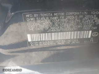 2005 Lexus LS 430 with VIN JTHBN36F555000091, listed as a IAAI auction lot 41766047 with 1 mi miles. Bid and sale history available at carsss.com. Image 9.