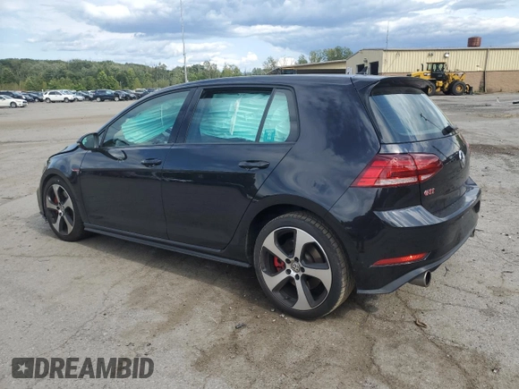 2019 Volkswagen Golf GTI S with VIN 3VW5T7AU0KM011651, listed as a Copart auction lot 70188304 with 0 mi miles and Salvage Title. Bid and sale history available at carsss.com. Image 2.