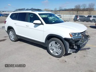 2019 Volkswagen Atlas SEL with VIN 1V2MR2CA2KC597854, listed as a IAAI auction lot 41924853 with 96,847 mi miles and . Bid and sale history available at DreamBid. Image 1.