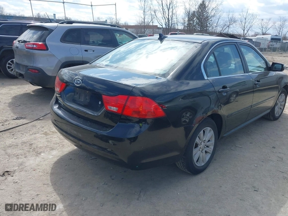 2010 Kia Optima LX with VIN KNAGG4A88A5436716, listed as a IAAI auction lot 41890607 with 264,913 mi miles. Bid and sale history available at carsss.com. Image 4.