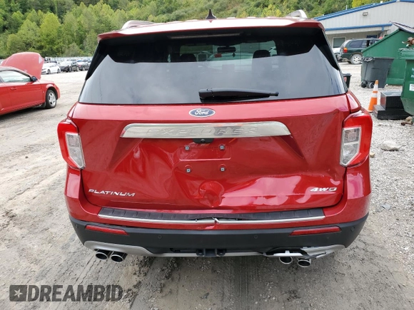 2023 Ford Explorer Platinum with VIN 1FM5K8HC1PGB15491, listed as a Copart auction lot 73356724 with 3,374 mi miles and Salvage title. Bid and sale history available at DreamBid. Image 6.