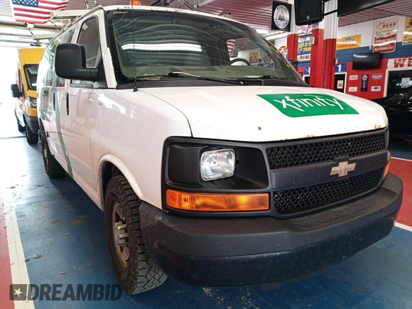 2014 Chevrolet Express Cargo z VIN 1GCWGFCA6E1197965, wystawiony jako IAAI lot #42511886 z przebiegiem 199 293 mil mil oraz . Historia ofert i sprzedaży dostępna na DreamBid. Obrazek 5.