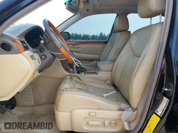 2004 Lexus LS 430 z VIN JTHBN36F940162592, wystawiony jako Copart lot #59467195 z przebiegiem 130 867 mil mil oraz Czysty tytuł • Clean title. Historia ofert i sprzedaży dostępna na DreamBid. Obrazek 7.