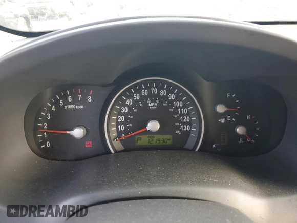 2008 Kia Sedona LX with VIN KNDMB233086257536, listed as a Copart auction lot 50345875 with 121,930 mi miles and Salvage Title. Bid and sale history available at carsss.com. Image 9.