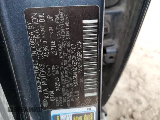 2014 Kia Optima Hybrid LX with VIN KNAGM4ADXE5067207, listed as a Copart auction lot 70376694 with 166,819 mi miles and Salvage Title. Bid and sale history available at carsss.com. Image 12.