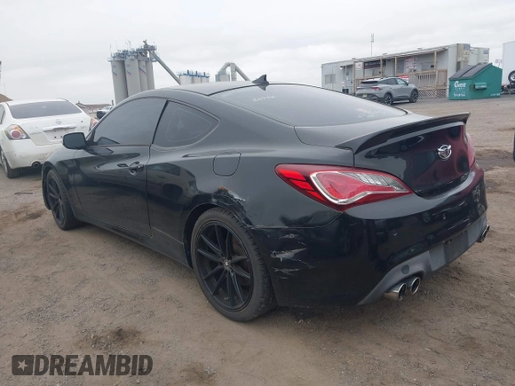 2013 Hyundai Genesis Coupe R-Spec with VIN KMHHU6KJ0DU105695, listed as a IAAI auction lot 42605527 with 115,875 mi miles and . Bid and sale history available at DreamBid. Image 3.