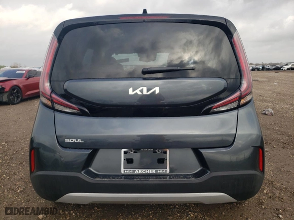2023 Kia Soul S with VIN KNDJ23AU8P7205827, listed as a Copart auction lot 45362355 with 20,399 mi miles and Salvage Title. Bid and sale history available at carsss.com. Image 6.