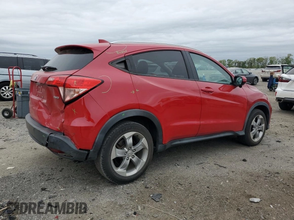2016 Honda HR-V EX-L w/Navi with VIN 3CZRU6H72GM767205, listed as a Copart auction lot 53617835 with 79,365 mi miles and Salvage Title. Bid and sale history available at carsss.com. Image 3.