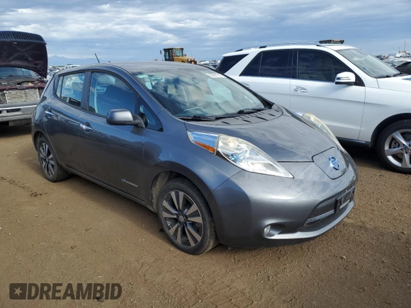 2015 Nissan LEAF SV with VIN 1N4AZ0CP5FC325081, listed as a Copart auction lot 62681513 with 90,329 mi miles. Bid and sale history available at carsss.com. Image 4.