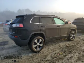 2019 Jeep Cherokee Limited with VIN 1C4PJMDN5KD133860, listed as a Copart auction lot 84177234 with 107,369 mi miles and Salvage Title. Bid and sale history available at carsss.com. Image 3.