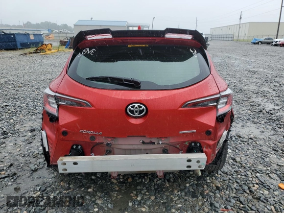 2021 Toyota Corolla Hatchback SE with VIN JTND4MBEXM3106543, listed as a Copart auction lot 70139804 with 69,709 mi miles and Salvage Title. Bid and sale history available at carsss.com. Image 6.