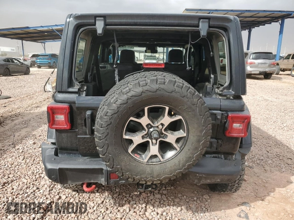 2021 Jeep Wrangler Unlimited Rubicon с VIN 1C4HJXFG7MW586020, выставлен на аукционе Copart как лот 49179395 с пробегом 20 479 миль миль и Списание • Salvage title. История ставок и продаж доступна на DreamBid. Изображение 6.