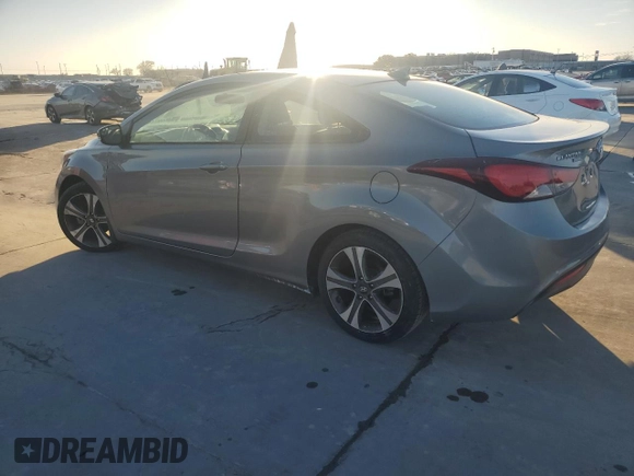 2014 Hyundai Elantra Coupe with VIN KMHDH6AH4EU029370, listed as a Copart auction lot 86693434 with 117,175 mi miles and Salvage Title. Bid and sale history available at carsss.com. Image 2.