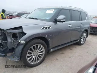 2015 Infiniti QX80 with VIN JN8AZ2NF1F9571315, listed as a IAAI auction lot 41522434 with 166,947 mi miles. Bid and sale history available at carsss.com. Image 18.