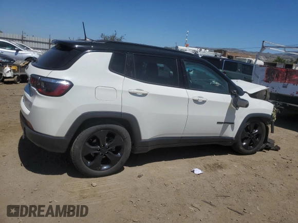 2021 Jeep Compass Latitude with VIN 3C4NJCBB5MT555862, listed as a Copart auction lot 56327265 with 74,842 mi miles and Salvage title. Bid and sale history available at DreamBid. Image 3.