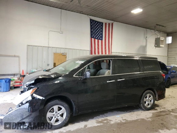 2013 Nissan Quest SV with VIN JN8AE2KP7D9063551, listed as a Copart auction lot 48493155 with 120,689 mi miles and Salvage title. Bid and sale history available at DreamBid. Image 1.