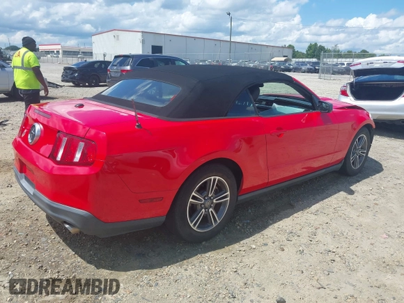 2012 Ford Mustang V6 with VIN 1ZVBP8EM0C5205384, listed as a IAAI auction lot 42513629 with 229,288 mi miles and . Bid and sale history available at DreamBid. Image 4.
