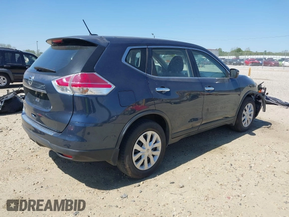 2015 Nissan Rogue SV with VIN KNMAT2MTXFP588646, listed as a IAAI auction lot 42026030 with 148,896 mi miles. Bid and sale history available at carsss.com. Image 4.