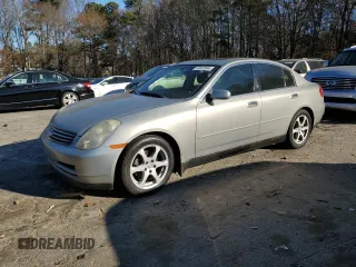 2003 Infiniti G35 w/Leather with VIN JNKCV51E83M016075, listed as a Copart auction lot 84657544 with 196,858 mi miles and Salvage Title. Bid and sale history available at DreamBid. Image 1.
