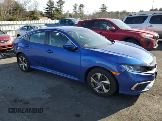 2019 Honda Civic LX with VIN 2HGFC2F68KH598279, listed as a Copart auction lot 48715585 with 72,236 mi miles and Non Repairable. Bid and sale history available at DreamBid. Image 4.