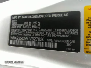 2018 BMW 2 Series M240i with VIN WBA2J5C55JVB27826, listed as a IAAI auction lot 40183646 with 46,436 mi miles. Bid and sale history available at carsss.com. Image 9.