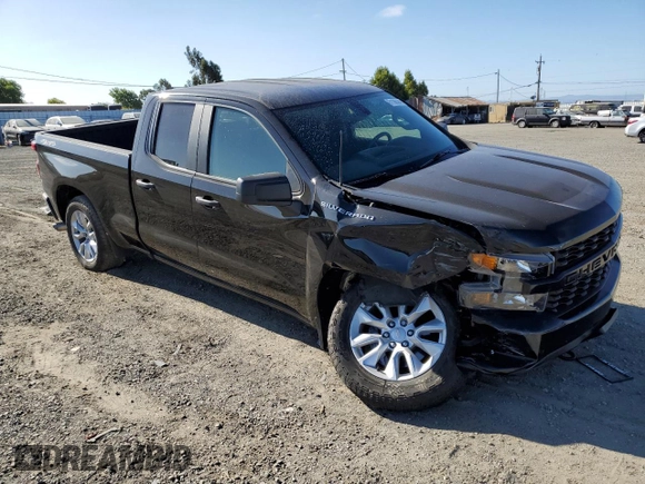 2019 Chevrolet Silverado 1500 Custom with VIN 1GCRYBEH8KZ372128, listed as a Copart auction lot 61106394 with 24,289 mi miles and Salvage Title. Bid and sale history available at DreamBid. Image 4.