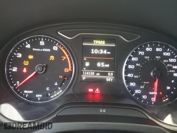 2016 Audi A3 2.0T Premium Plus with VIN WAUY8LFF2G1003203, listed as a Copart auction lot 81468524 with 114,158 mi miles and Salvage Title. Bid and sale history available at carsss.com. Image 9.