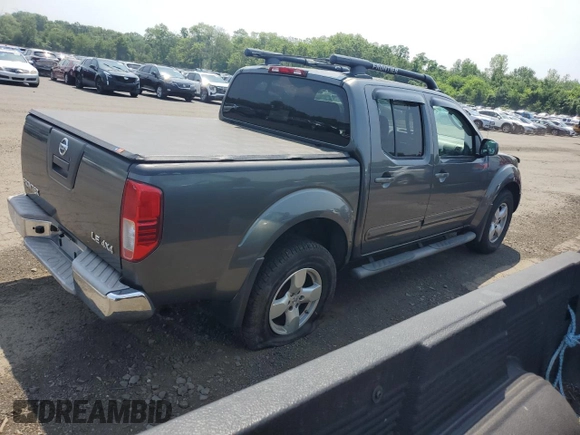 2005 Nissan Frontier LE with VIN 1N6AD07W25C449928, listed as a Copart auction lot 62142935 with 91,924 mi miles and Clean title. Bid and sale history available at DreamBid. Image 3.