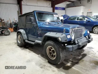 2003 Jeep Wrangler Sport with VIN 1J4FA49S23P344132, listed as a Copart auction lot 73292894 with 147,252 mi miles and Salvage Title. Bid and sale history available at carsss.com. Image 4.