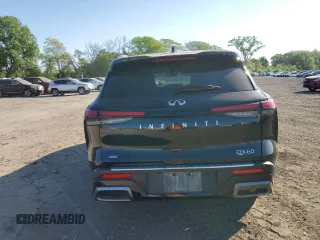 2023 Infiniti QX60 Sensory with VIN 5N1DL1GS2PC371655, listed as a Copart auction lot 57074995 with 20,018 mi miles and Salvage title. Bid and sale history available at DreamBid. Image 6.