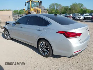 2015 Hyundai Genesis 3.8L z VIN KMHGN4JE9FU064472, wystawiony jako IAAI lot #41032816 z przebiegiem 81 949 mil mil oraz . Historia ofert i sprzedaży dostępna na DreamBid. Obrazek 3.