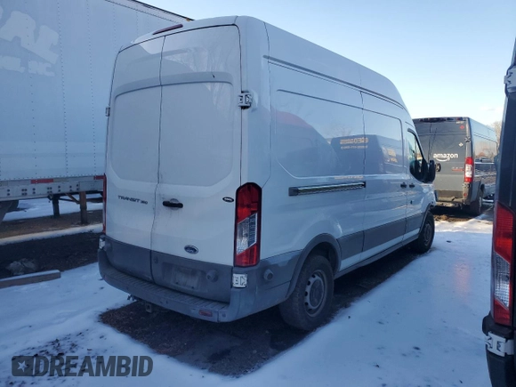 2017 Ford Transit with VIN 1FTBW2XM2HKB21558, listed as a Copart auction lot 43265885 with Not Provided miles and Salvage Title. Bid and sale history available at DreamBid. Image 3.