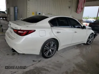 2019 Infiniti Q50 Luxe с VIN JN1EV7ARXKM594155, выставлен на аукционе Copart как лот 58713345 с пробегом 48 883 миль миль и Списание • Salvage title. История ставок и продаж доступна на DreamBid. Изображение 3.