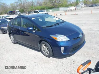 2013 Toyota Prius One with VIN JTDKN3DU6D0343622, listed as a IAAI auction lot 42098154 with 337,881 mi miles. Bid and sale history available at carsss.com. Image 1.