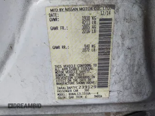 2015 Nissan Altima S with VIN 1N4AL3AP7FC239129, listed as a IAAI auction lot 41683096 with 143,304 mi miles and . Bid and sale history available at carsss.com. Image 9.