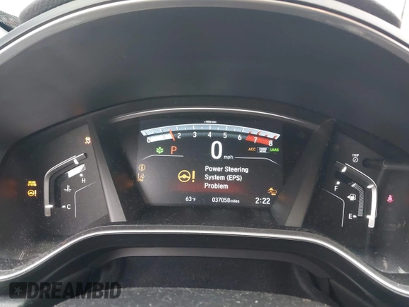 2017 Honda CR-V EX-L with VIN 7FARW1H8XHE039217, listed as a IAAI auction lot 41586701 with 37,058 mi miles. Bid and sale history available at carsss.com. Image 7.
