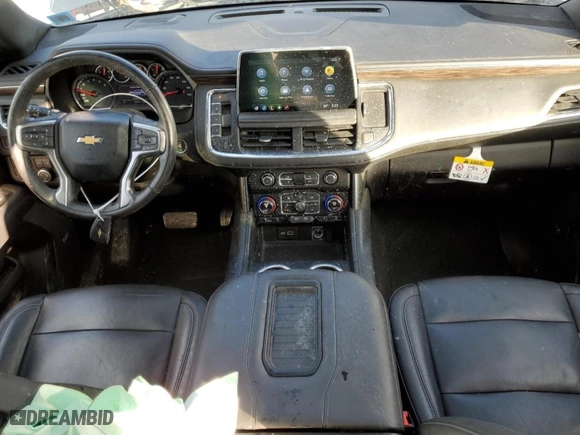 2021 Chevrolet Suburban LT with VIN 1GNSKCKD5MR164499, listed as a Copart auction lot 85023594 with 46,341 mi miles and Salvage Title. Bid and sale history available at carsss.com. Image 8.