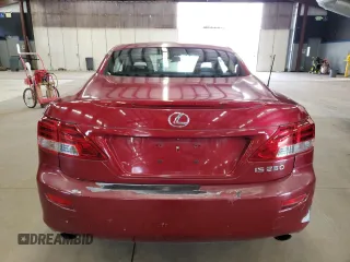 2012 Lexus IS 250 C z VIN JTHFF2C29C2526040, wystawiony jako Copart lot #87149204 z przebiegiem 153 211 mil mil oraz Czysty tytuł • Clean title. Historia ofert i sprzedaży dostępna na DreamBid. Obrazek 6.