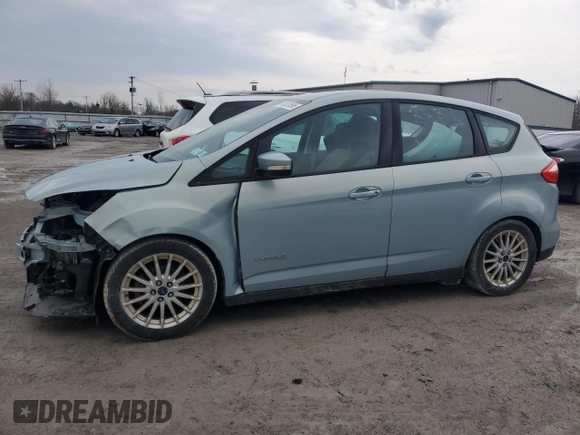 2014 Ford C-Max SE with VIN 1FADP5AU6EL506133, listed as a Copart auction lot 53621595 with 129,874 mi miles and Salvage Title. Bid and sale history available at carsss.com. Image 1.