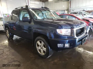 2011 Honda Ridgeline RTL with VIN 5FPYK1F51BB003104, listed as a Copart auction lot 45788555 with 257,211 mi miles and Salvage Title. Bid and sale history available at carsss.com. Image 4.