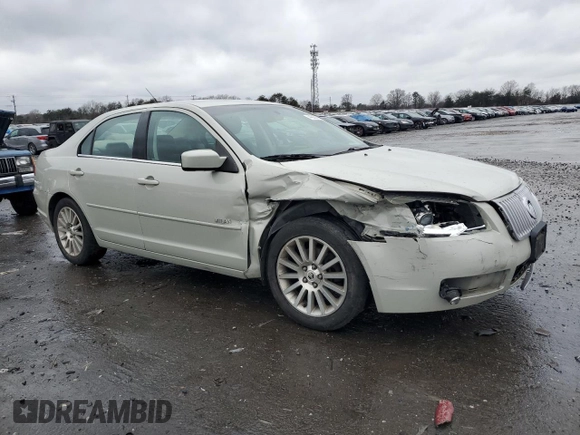 2008 Mercury Milan Premier with VIN 3MEHM08Z08R630122, listed as a Copart auction lot 44365565 with 176,832 mi miles and Salvage Title. Bid and sale history available at carsss.com. Image 4.