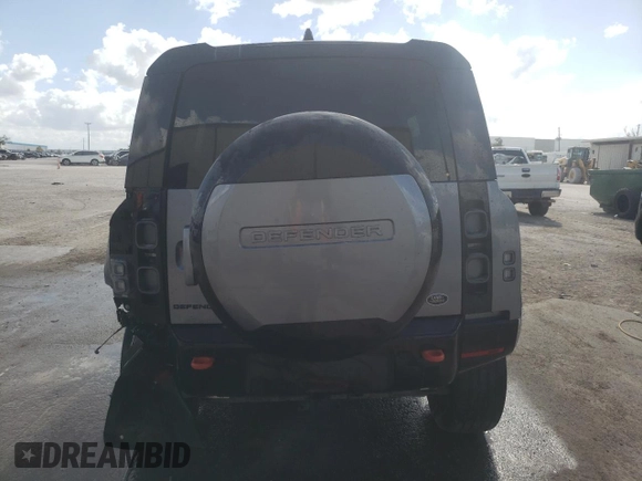 2023 Land Rover Defender X with VIN SALEXEEU6P2136280, listed as a Copart auction lot 77014604 with 27,736 mi miles and Salvage title. Bid and sale history available at DreamBid. Image 6.