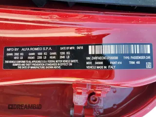 2018 Alfa Romeo Giulia Ti Sport with VIN ZARFAECN7J7589588, listed as a Copart auction lot 48062563 with 65,303 mi miles. Bid and sale history available at carsss.com. Image 13.