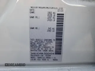 2024 Nissan Altima SR z VIN 1N4BL4CV4RN300404, wystawiony jako Copart lot #81936134 z przebiegiem 13 108 mil mil oraz Szkoda całkowita • Salvage title. Historia ofert i sprzedaży dostępna na DreamBid. Obrazek 12.