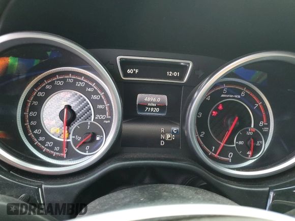2016 Mercedes-Benz GLE 63 S AMG with VIN 4JGED7FB2GA011786, listed as a Copart auction lot 76569154 with 71,920 mi miles and Salvage title. Bid and sale history available at DreamBid. Image 9.