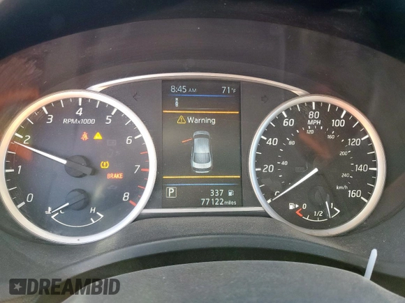 2019 Nissan Sentra S with VIN 3N1AB7AP7KY438111, listed as a Copart auction lot 57525855 with 77,122 mi miles and Salvage title. Bid and sale history available at DreamBid. Image 9.